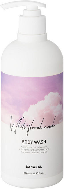바나날 퍼퓸드 바디워시, 화이트 플로랄 머스크, 500ml, 1개