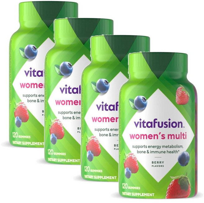 비타퓨전 여성 멀티비타민 베리맛 구미 젤리 Vitafusion Womens Multi, 120정, 4개
