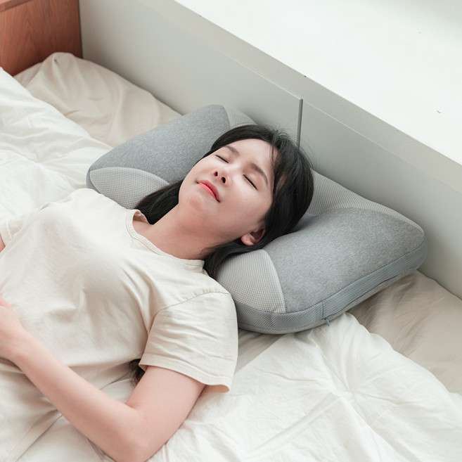 킹리치 빨아쓰는 꿀잠 숙면 낮은 경추베개 프리미엄형 4060, 4060멜란지, 1개