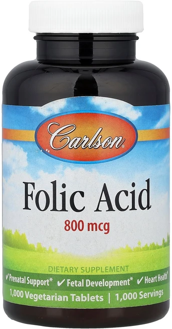 칼슨 Carlson 엽산 800mcg 베지 정제 1 000정122026원산지:기타, 칼슨 Carlson, 엽산, 800mcg, 베지 정제 - 쿠팡