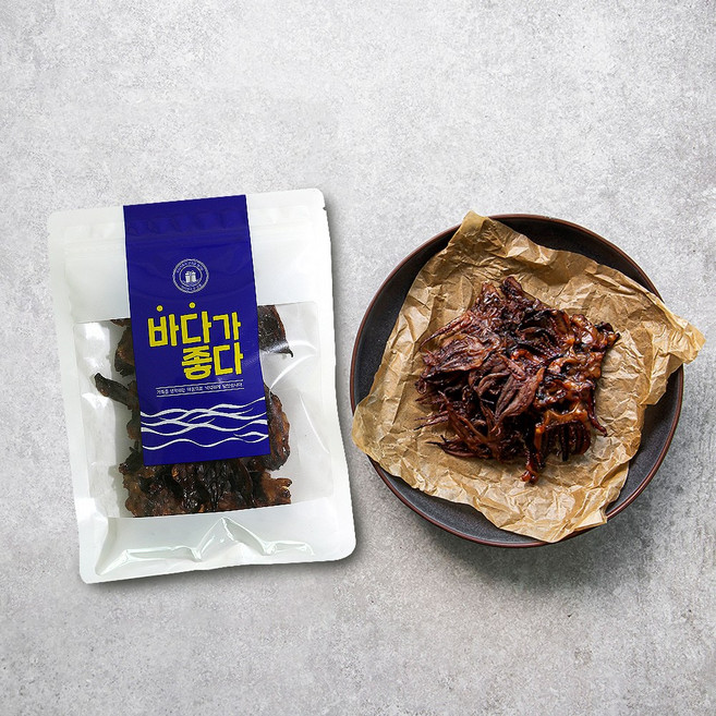 [건어물마켓] 녹차넣은 꼬꼬마 오징어 숏다리 60gx2팩, 단품