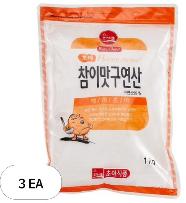초야식품 참이맛 구연산, 1kg, 3개