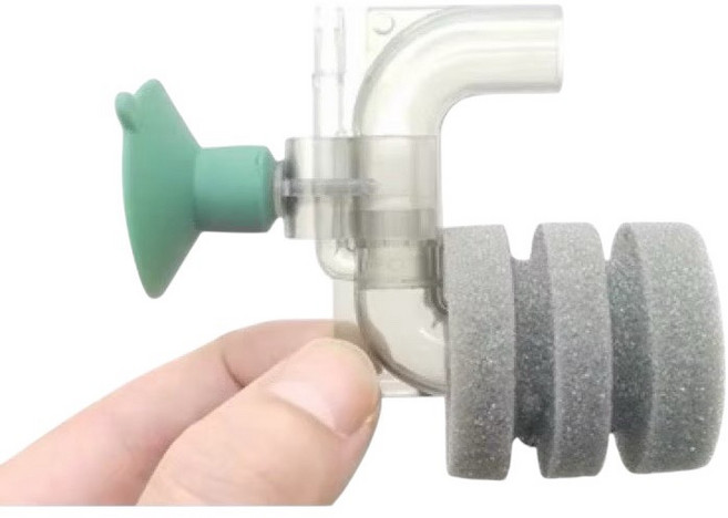 U型迷你水妖精 氣動式過濾器 氣舉式生化棉過濾 培菌增氧曝氣除氯, 1個, 1W