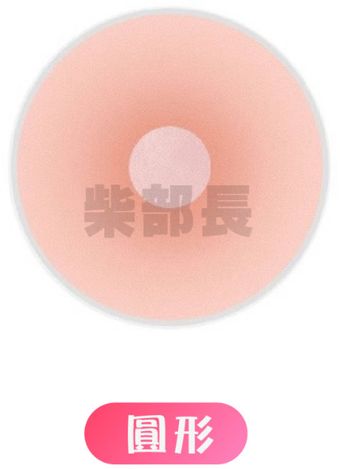 隱形矽膠乳貼 胸貼 乳頭保護貼 花樣/圓形乳貼 Cosplay重複使用隱形內衣, 1個, 圓形