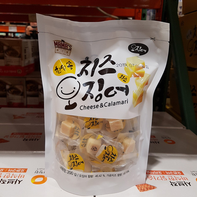 코스트코 MAMA'S CHOICE 마마스초이스 치즈 오징어 200G 48개