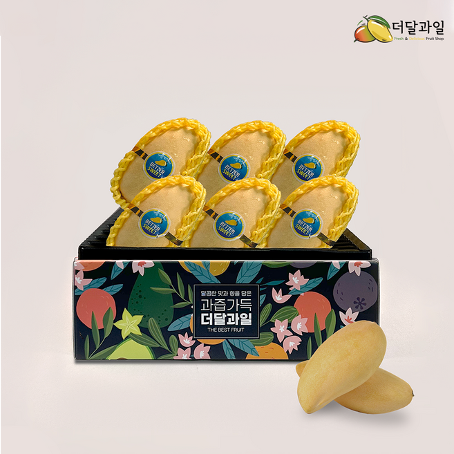 태국 남독마이 골드망고 4입 6입 벌크 항공수입 프리미엄 열대과일, 1박스, 6입 (2~2.1kg내외)