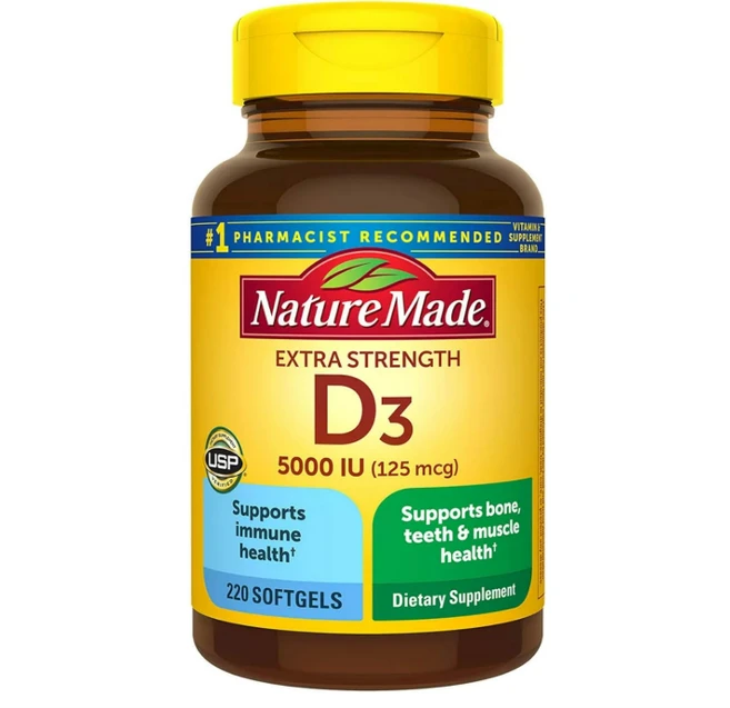 네이처메이드 칼슘 600mg 비타민D3 함유 220정, 1개 - 쿠팡