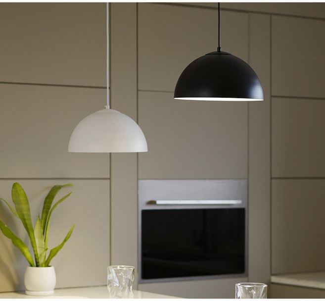 LED 조명 빅파이 1등 펜던트 식탁 등 조명 주방 인테리어 (램프포함), 블랙