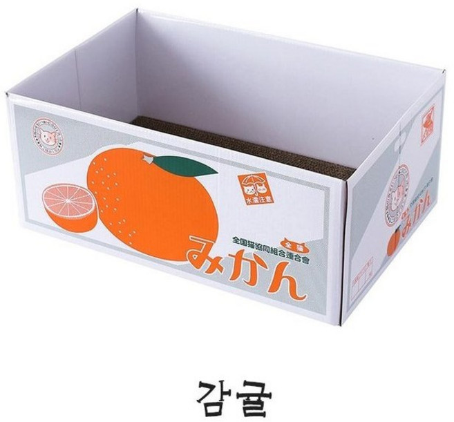 캣박스 고양이 스크래쳐박스 6디자인, 2개, 감귤