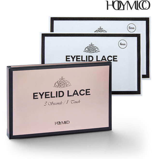 홀리미코 쌍꺼풀 레이스 1박스(4mmx2장+6mmx3장 30쌍), 1개