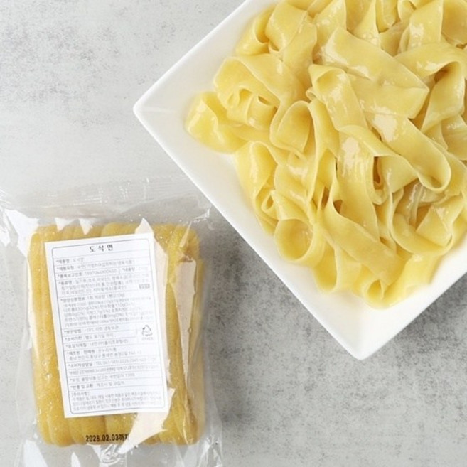 온누리식품 도삭면 230g 6개 쫄깃하고 넓은 면사리 중화면