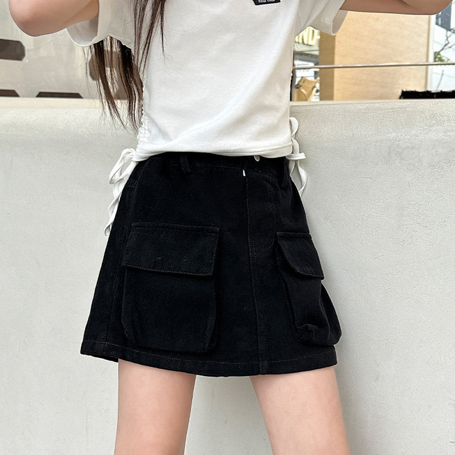 루비키즈 주니어 여아 포켓 치마 반바지 A144