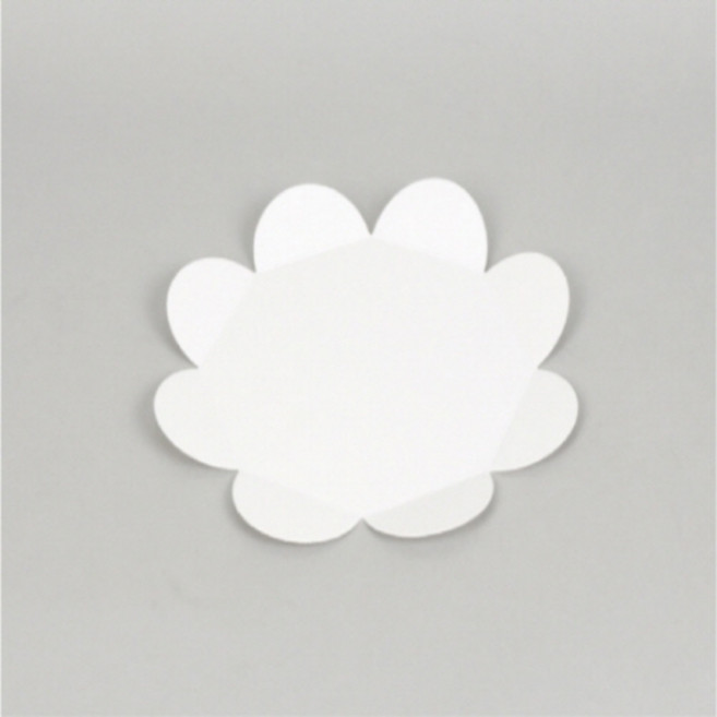 천운패키지 쉬폰케익받침(미니) 1묶음*100장, 화이트, 100개