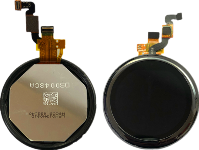 Huami Amazfit 스포츠 시계 A1602 A1612 페이스 GPS 워치 LCD 스크린 터치 어셈블리, [01] LCD with frame, 01 LCD with frame