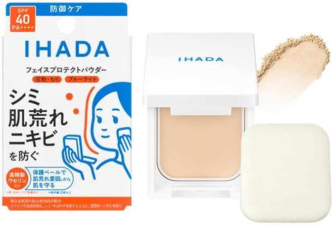 IHADA 이하다 페이스 프로텍트 파우더, 2개, 9g