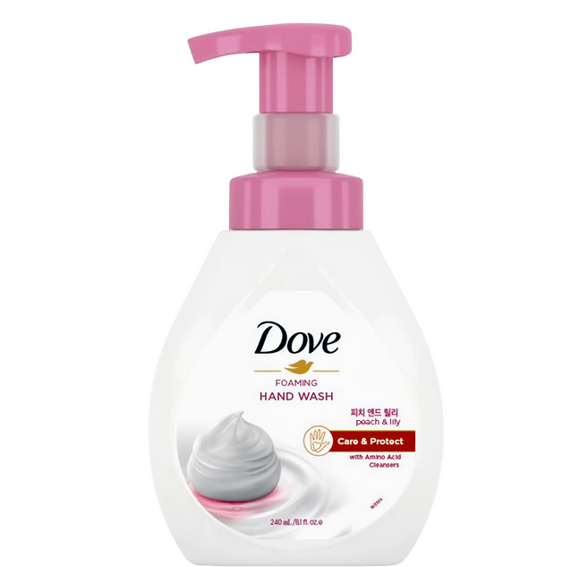 도브 포밍 핸드워시 피치 앤드 릴리, 1개, 240ml