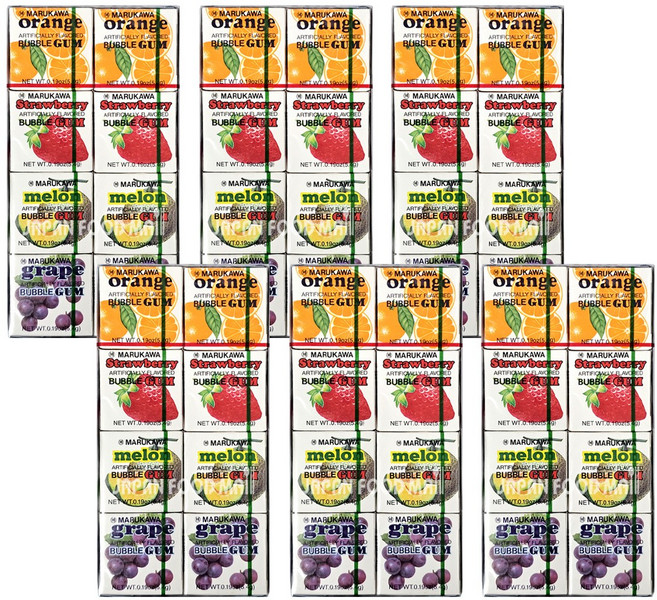 마루가와 에잇팩 버블껌, 6개, 43.2g