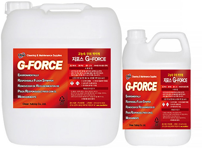 크린유통 크린 지포스 무취 냄새없는 박리제 데코타일 아스타일 대리석, 3.75L, 1개