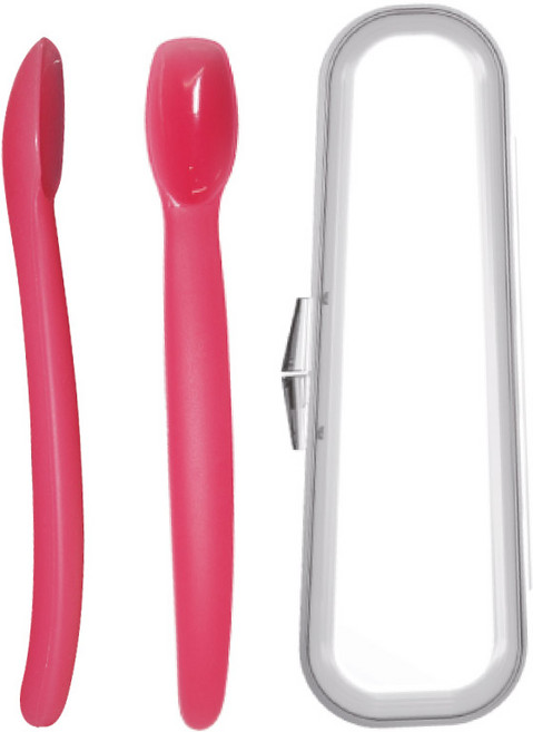 앙쥬 치발기 이유 목욕 안전용품 모음, 앙쥬 온도감지 이유식스푼(케이스), 1개