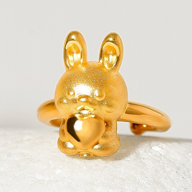골드앤 순금 24K 토끼띠 드림 돌반지