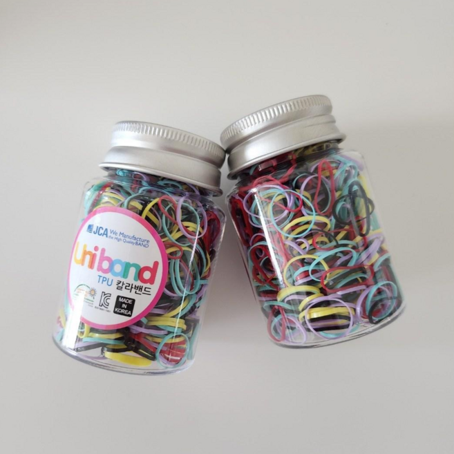 유니밴드 유아용 안아픈 머리끈 소형 2개