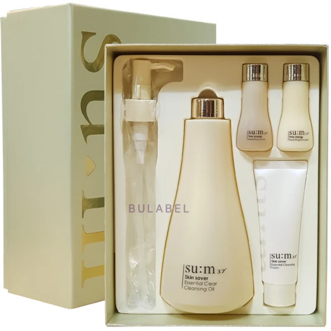 숨37도 스킨 세이버 에센셜 클리어 클렌징 오일 400ml 대용량 기획세트, 1개 - 쿠팡