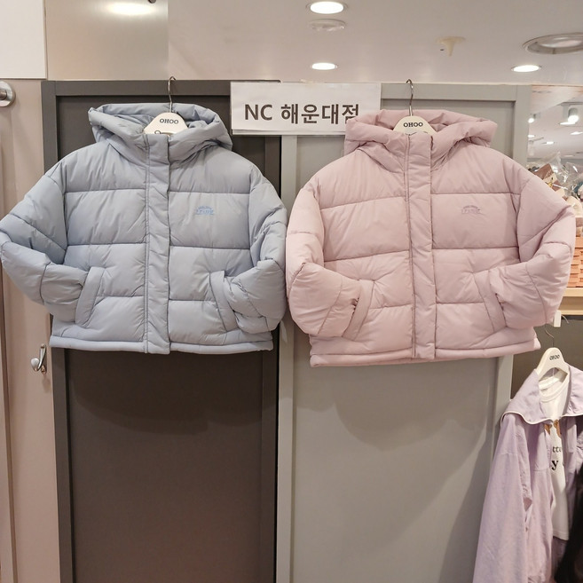 [오후]와우!! 출시기념 50%~귀엽고 사랑스런 스타일~볼륨 후드 숏 패딩 OHJD24T51