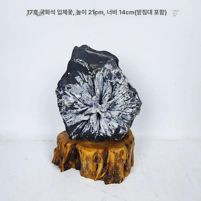꽃돌 수석 오피스 책상장식 미니정원 천연 수집품 장식 홈데코 장식용 제품 자연석, 8.국화석 3D 꽃돌 17호