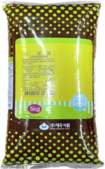 대두 고운팥앙금 S35R (도라야끼 호두과자 호빵), 1개, 5kg
