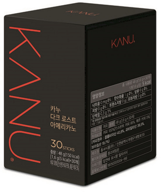 카누 미니 다크 로스트 아메리카노, 30개입, 1박스, 27g