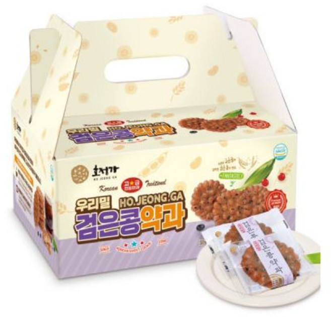 호정가 흑임자도나스 (16개입) / 고소한 풍미의 달콤 촉촉한 옛날과자, 1