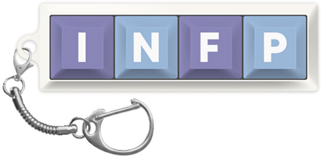 나만의 성격 유형 MBTI 네모 키보드 키캡 키링 키체인 키홀더, 청축, INFP