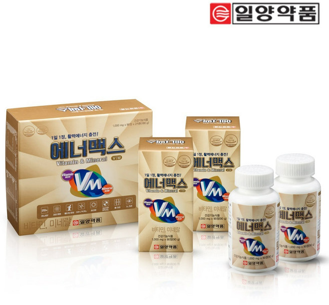 에너맥스 활력에너지 멀티비타민미네랄 종합영양제 올인원, 90정, 2개