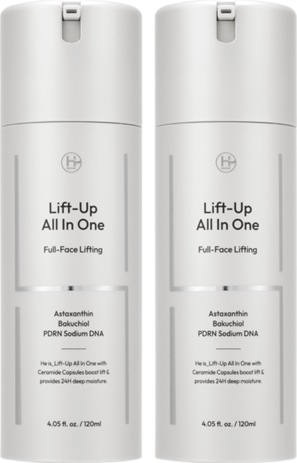 히이즈 리프트업 올인원 남성 화장품 수분 보습 주름 리프팅 탄력 로션, 120ml, 2개