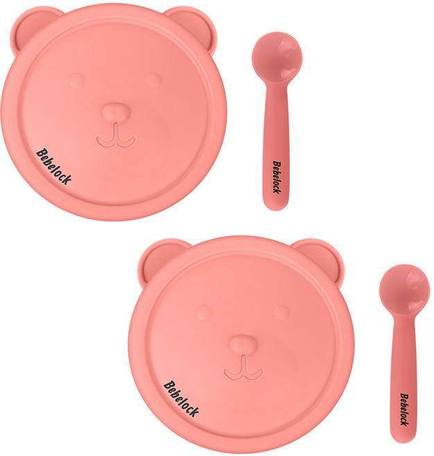 베베락 엘파 실리콘 흡착볼세트 2P, 엘파흡착볼세트(피치핑크1P+피치핑크1P), 1세트