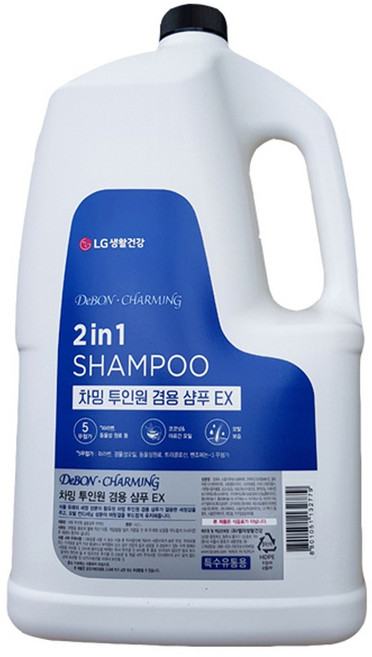 LG 차밍 투인원 겸용 샴푸 EX 샴푸린스, 4.2L, 1개