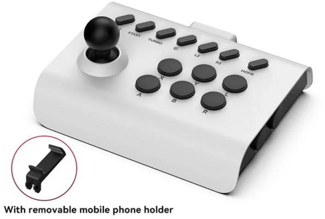 PS3PS4 아케이드 게임 로커용 HOT BSP-Y02 스위치용 TV PC IOS 안드로이드 스팀 조이스틱용 블루투스 무선 유선 컨트롤러, Y01 White black, 1개, 08 White Black Y01, [08] Y01 White Black