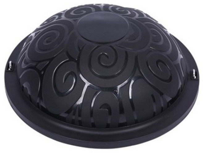 워너바디 보수볼+튜빙밴드+공기주입기 세트 BOSU 돔볼 짐볼 밸런스볼 필라테스, 블랙