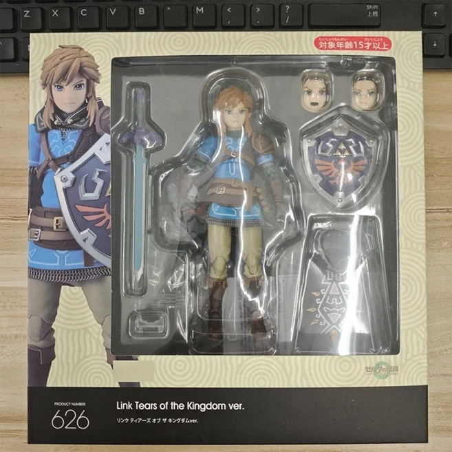 올스토어 젤다의 전설: 티어스 오브 더 킹덤 피규어 피그마 2 링크 브레스 와일드 액션 장난감 국내 버전