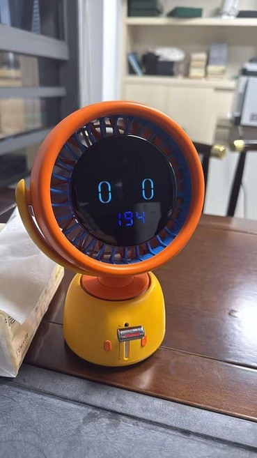 Desk Fan with Smart Tracking Head Movement Follow 200 Speeds Digital Display Slide Speed Control, Desk Fan with Smart Tracking H