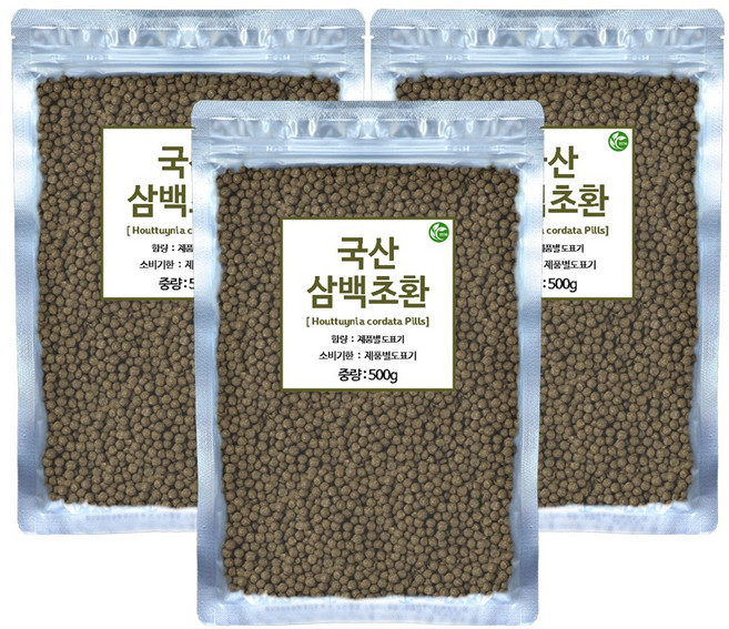 삼백초환 500g 국내산 삼백초/뽕잎/감귤껍질/맥아 사용, 3개
