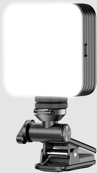 NOLIRVA 휴대용 LED 셀카 조명 스마트폰 촬영용 미니 클립 RGB 보조조명, 1개, D12s