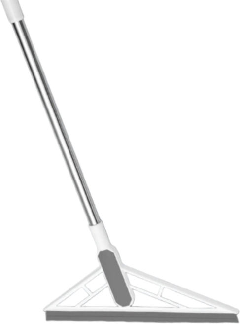 길이 조절형 실리콘 스퀴지 빗자루, 1개, 그레이색