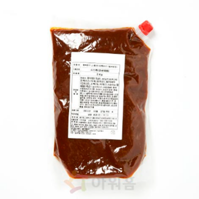 아워홈 행복한맛남 얼큰한맛 생라멘 소스 2kg x 1봉