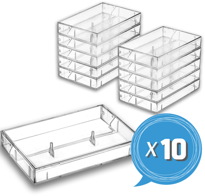 투명 카세트테이프 케이스 X 10개 1세트 교체용 홀더타입