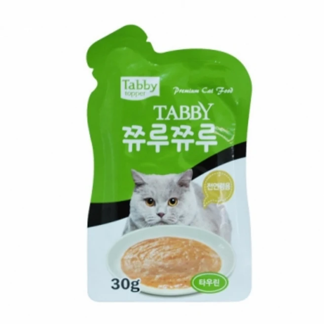 테비토퍼 쮸루쮸루 고양이 파우치 생선 30 g, 타우린, 30g, 48개 - 쿠팡