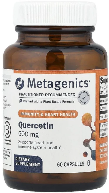 메타제닉스 퀘르세틴 Quercetin 케르세틴 500mg 캡슐 60정, [125204] MetagenIcs 메타제닉스, 케르세, 1개 - 쿠팡