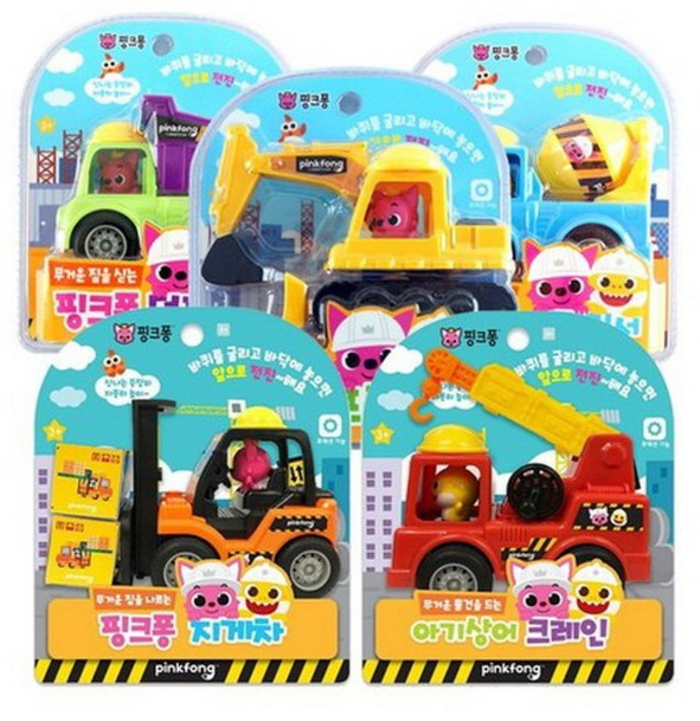핑크퐁 중장비 자동차 5종세트, 1개