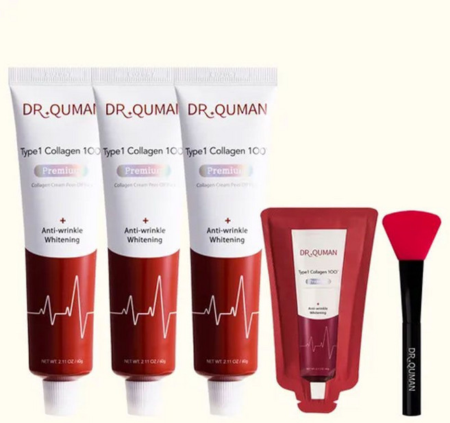 닥터큐먼 콜라겐크림팩, 1세트