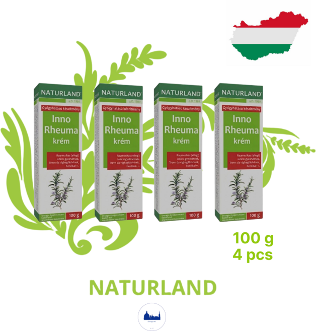 [헝가리] 악마의발톱 이노레우마 크림 일반4 포르테4 묶음, 4개, 100g